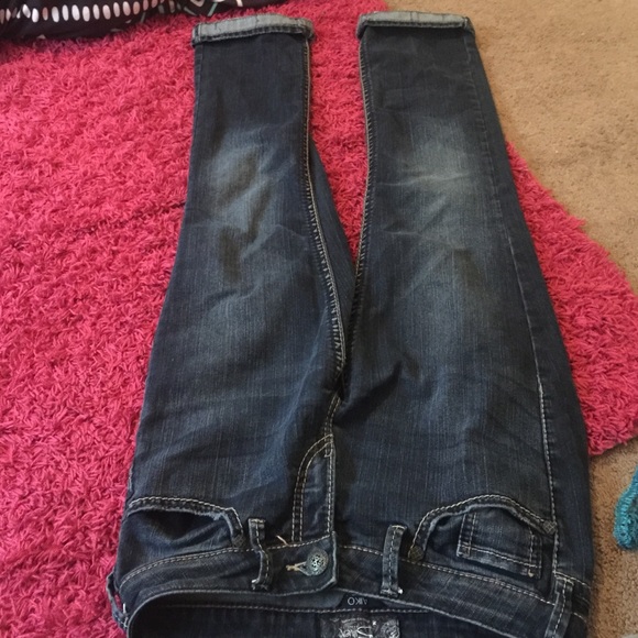 Silver boot cut jeans