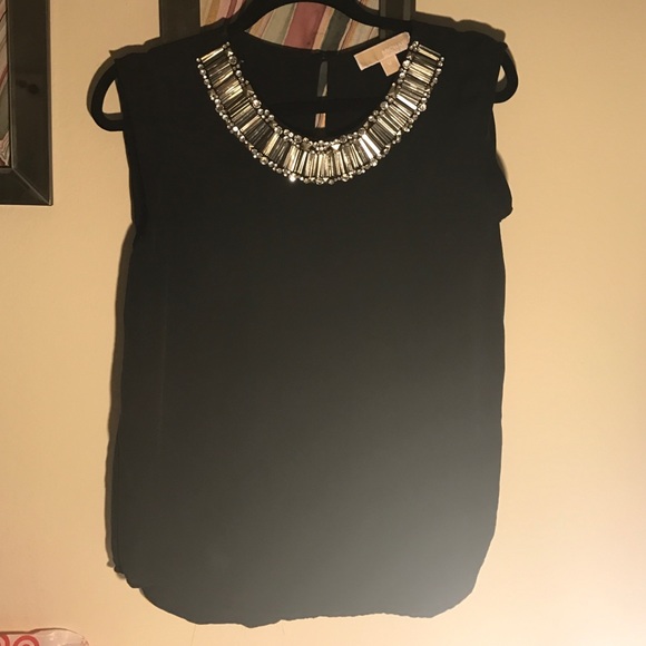 Michael Kors black sequin top