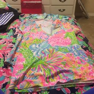 THREE Lilly Pulitzer Michelle tops, sz Medium EUC