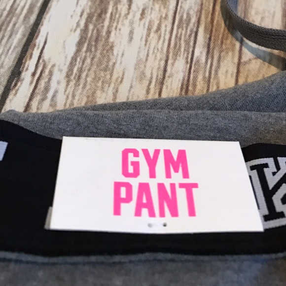 NWT PINK VICTORIA SECRET GYM PANT GREY -- Size XS - Picture 5 of 5