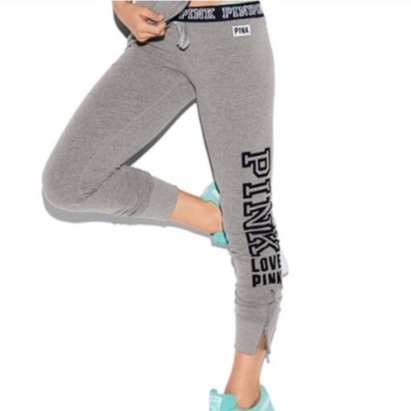 PINK Victoria's Secret Pants - NWT PINK VICTORIA SECRET GYM PANT GREY -- Size XS