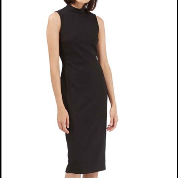 Topshop Dresses & Skirts - TopShop Black Midi Dress