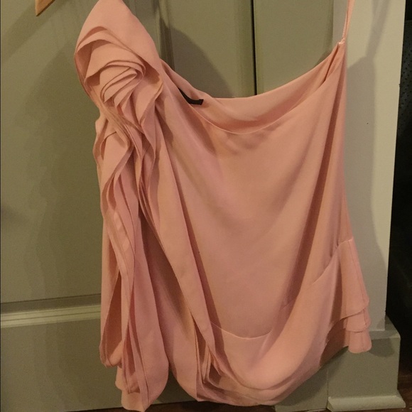 BCBG MAX AZRIA Silk Off-Shoulder Top