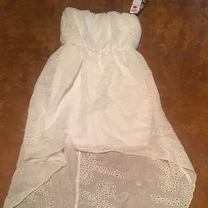 White Strapless Dress