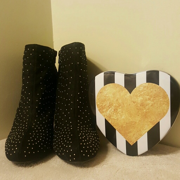 Pazzo play black "micro studded" booties - Picture 2 of 6