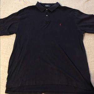 Mens 2XLT Tall navy blue polo.