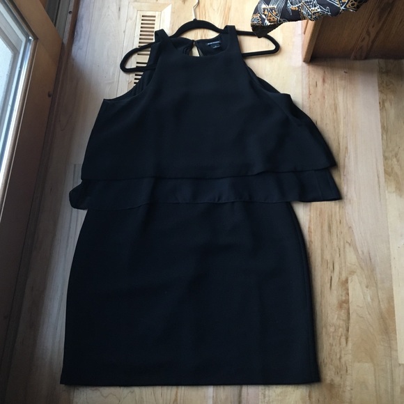 Club Monaco Black Semi-Open Back Dress