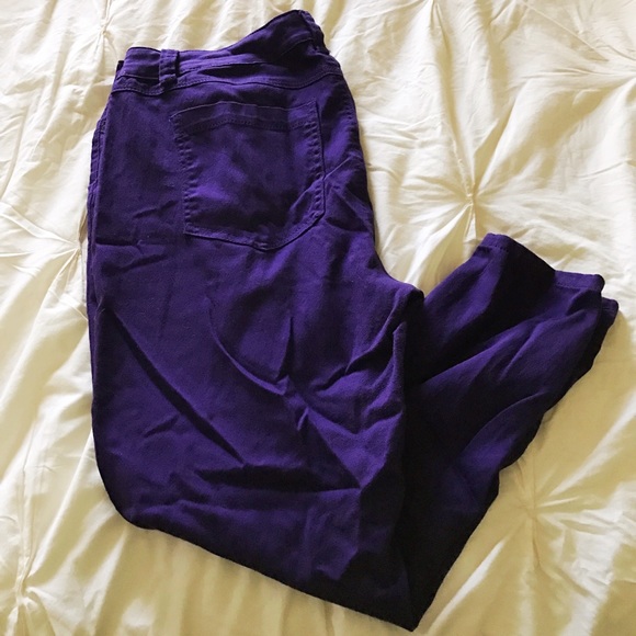 Forever 21+ Purple Skinny Jeans
