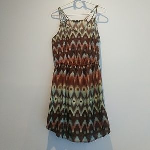 Printed bohemian dress.