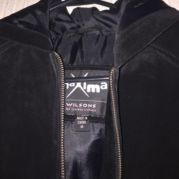 Wilsons black suede coat