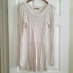 Long sweater shirt dress