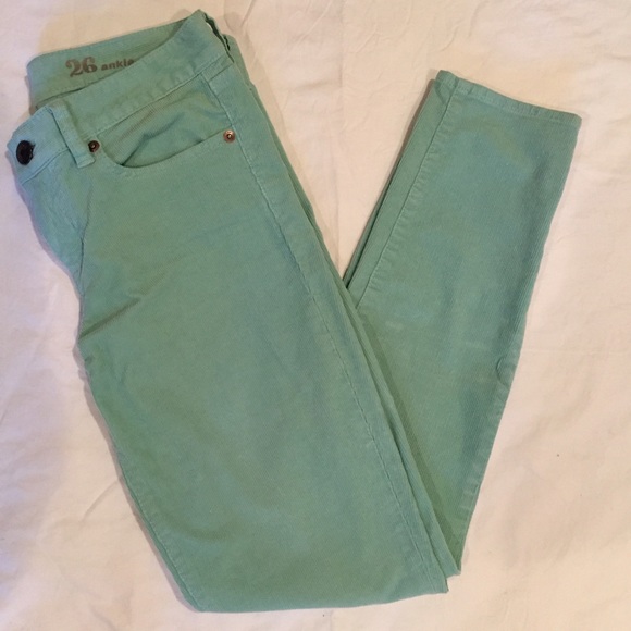 JCrew mint toothpick cords - Picture 4 of 4