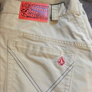 Volcom snowboard pants.  Khakis