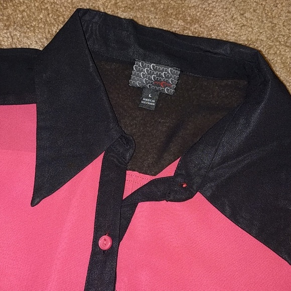 Red sheer blouse/tunic - Picture 2 of 2
