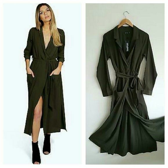 Boohoo Lorraine Long Sleeve Pocket Front Shirt