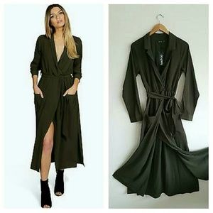 Boohoo Lorraine Long Sleeve Pocket Front Shirt