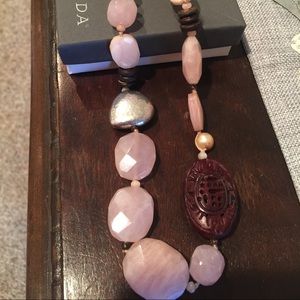 Silpada Sterling silver, rose quartz necklace