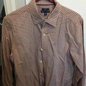 Gap slim fit plaid shirt