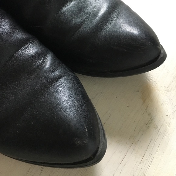 ❌DONATED❌Black Ankle Boots with Buckle - Picture 4 of 4