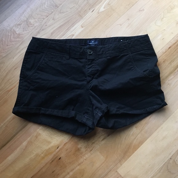 American Eagle AE Black Shortie Shorts