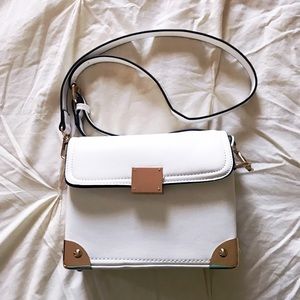 Francesca's White Mini Crossbody Bag NWOT