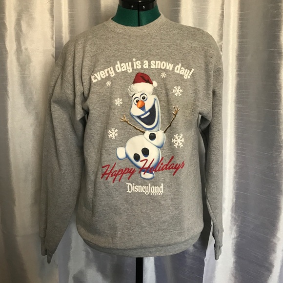 Disneyland Olaf Snow Day Sweatshirt Size S
