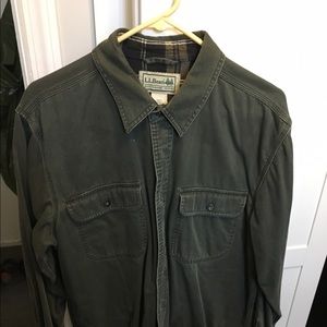 LL Bean flannel lined heavy shirt