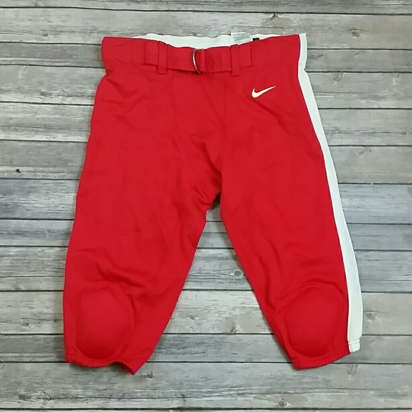 red nike football pants