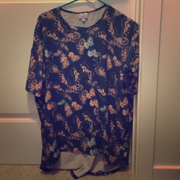 EUC LuLaRoe Irma XS Butterflies