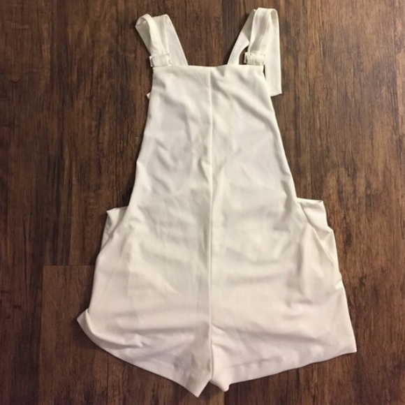 zara white overalls