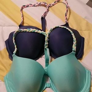 *SOLD* VS Racerback Demi Bras (Set of 2)
