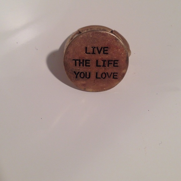 Live the life you love ring