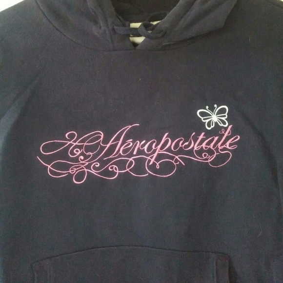 Aeropostale navy hooded sweatshirt - Picture 2 of 4