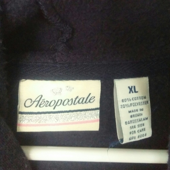 Aeropostale navy hooded sweatshirt - Picture 4 of 4
