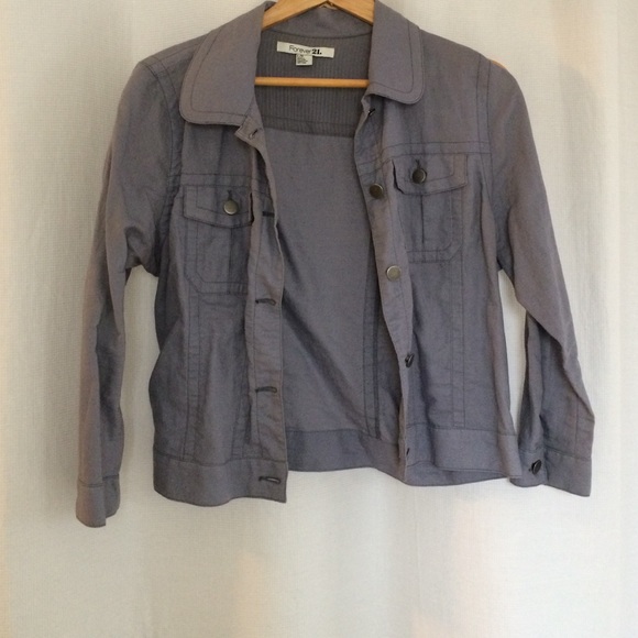 Lavender linen jacket