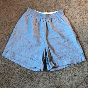 American Apparel linen High Waist Shorts