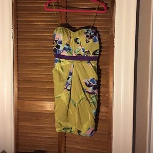 Green strapless Vince camuto dress