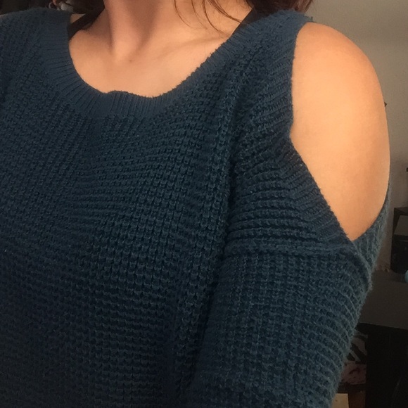 cold shoulder sweater