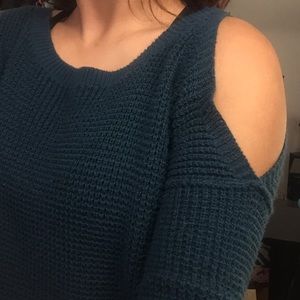 cold shoulder sweater