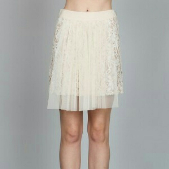 MESH MIX SKIRT ARK & CO
