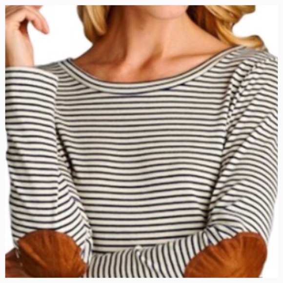 Sale! Contrast Elbows Patch Long Sleeve Dress - Picture 2 of 3