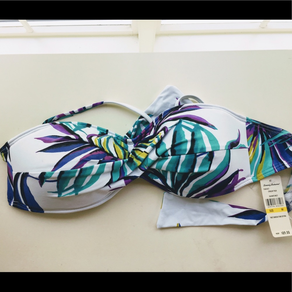 NWT Tommy Bahama twist bandeau bikini top