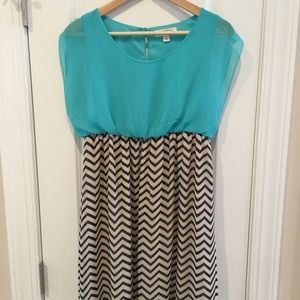 Aqua maternity dress