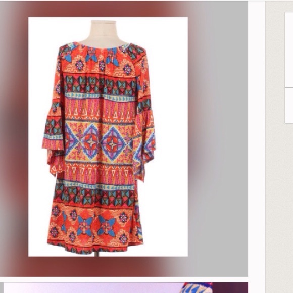 Bright and fun Aztec tunic & made in USA restocked - Picture 3 of 4