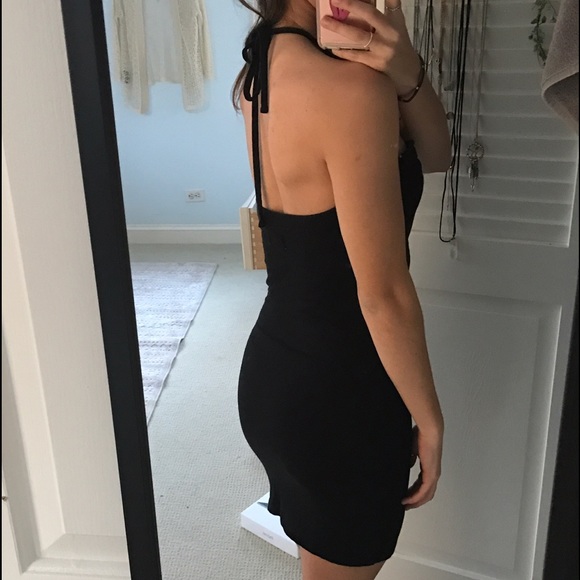 UO Black  Halter Dress - Picture 2 of 3