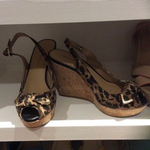 Antonio Melani cheetah print wedge