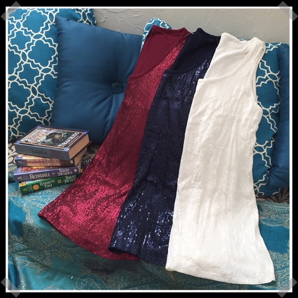 Maurices Tops - Maurices-3-Sequined Tank Tops
