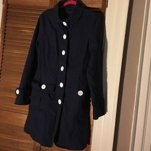 BB Dakota blue trench coat.