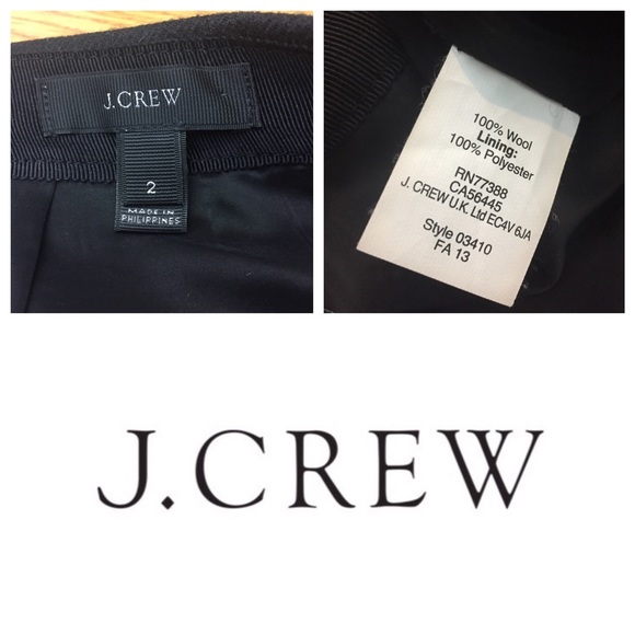 J.Crew Wool Houndstooth Block Skirt - Picture 4 of 4