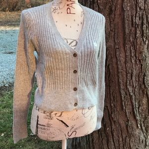 Cozy gray solid Aero cardigan!